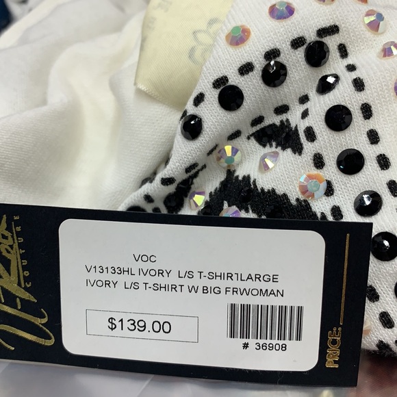 SzL Be Vocal Embellished Cross Hoodie Top  NWT - Picture 7 of 9